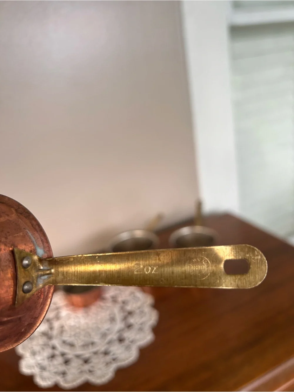 Vintage Copper Brass Measuring Cups Set of 4 Benjamin&Medwin Douro Made in Spain
